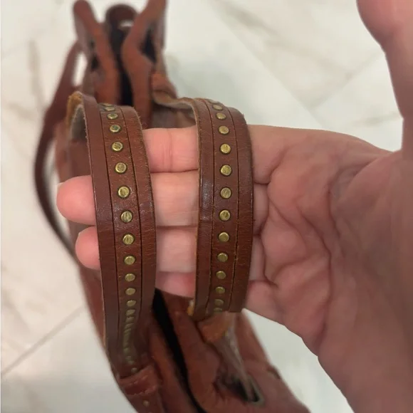 Jerome Dreyfuss Cognac Leather Satchel - Picture 11 of 16